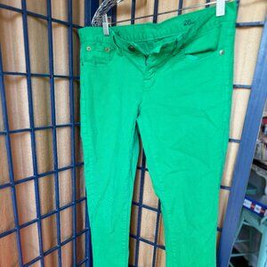 J.Crew Matchstick Green Ankle Jeans Size 28